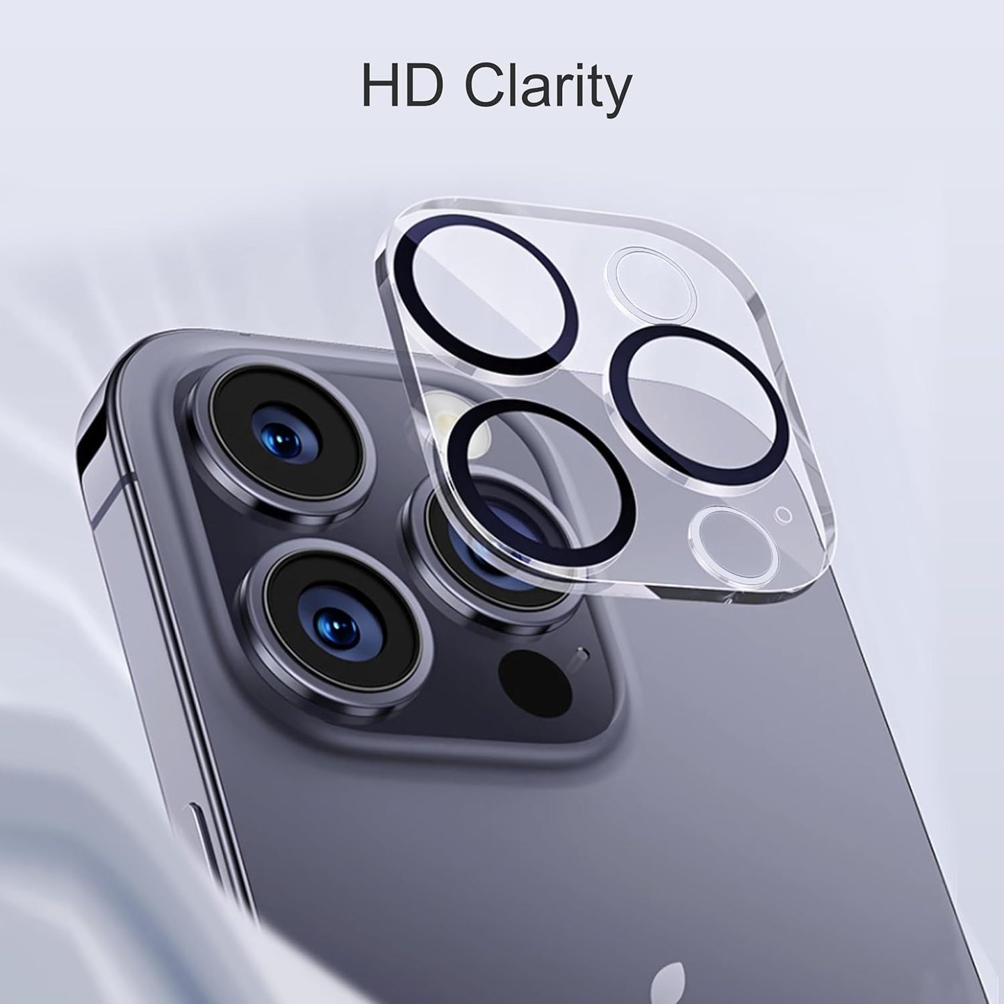 Ailun 3 Pack Camera Lens Protector for iPhone 15 Pro 6.1" & iPhone 15 Pro Max 6.7",Tempered Glass,9H Hardness,Ultra HD,Anti-Scratch,Easy to Install,Case Friendly [Does not Affect Night Shots]